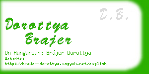 dorottya brajer business card