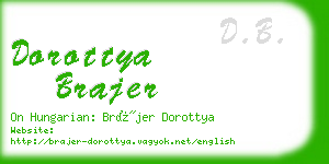 dorottya brajer business card